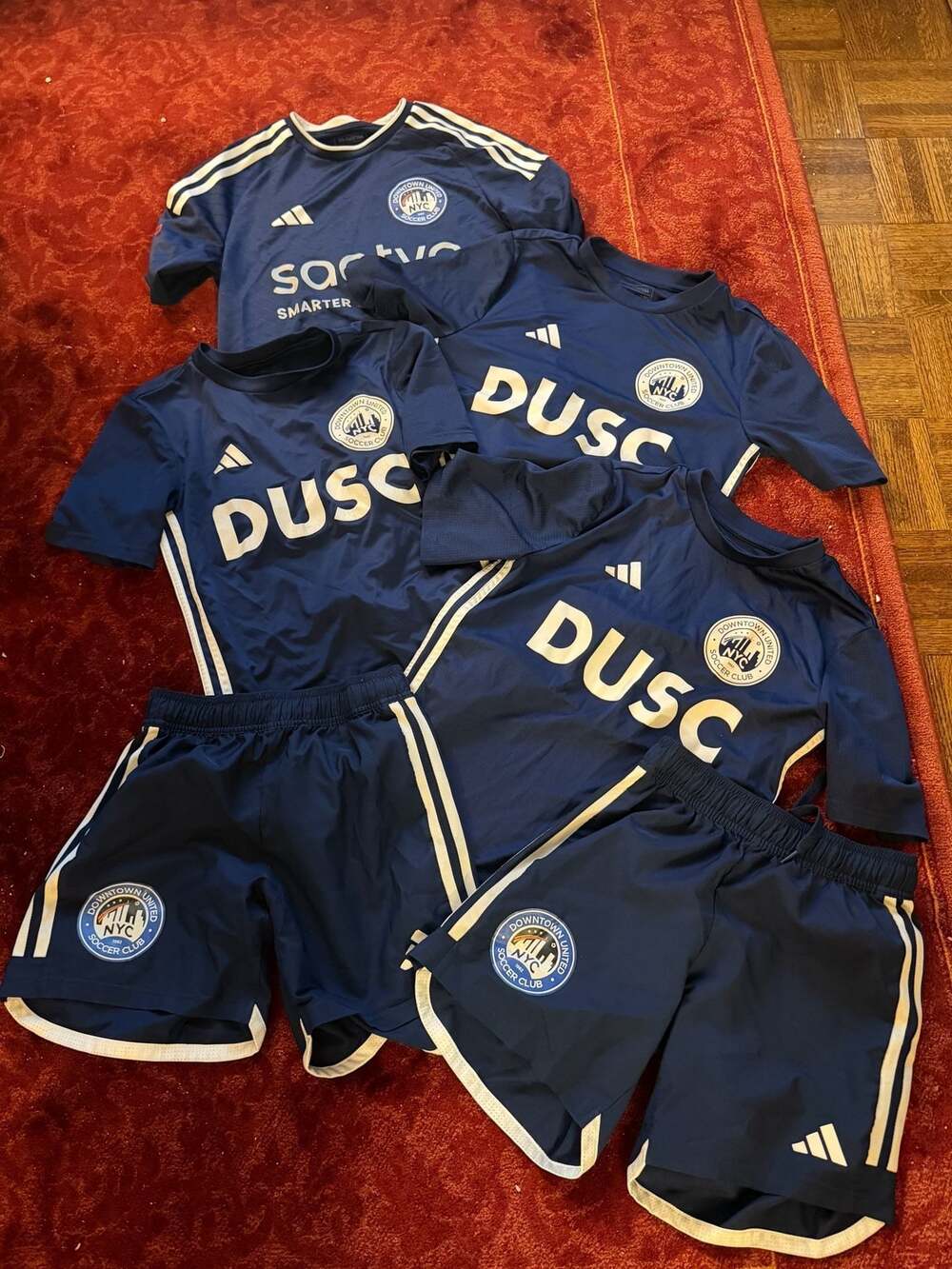 Adidas Jersey Shorts Lot Soccer Kit Bundle 6 pieces - 11/12 and 13/14